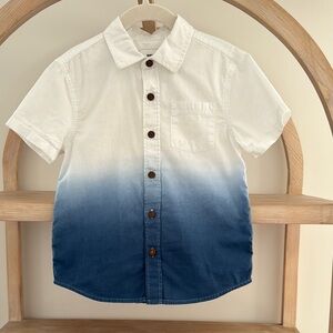 Sonoma Kids White and Blue Ombre Shirt